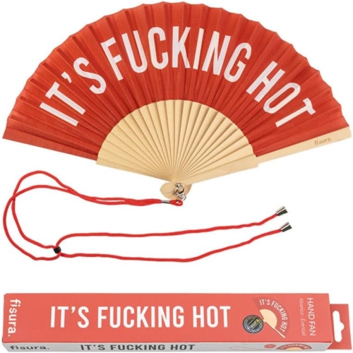 Ventaglio "FUCKING HOT" rosso