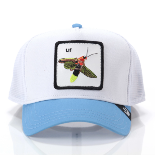 Goorin Bros * LIT * white/light blue