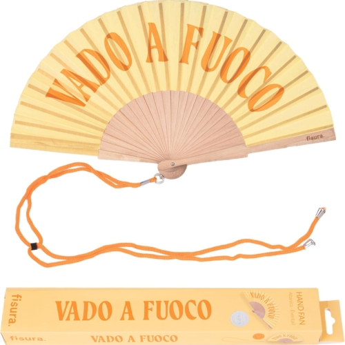 Ventaglio "VADO A FUOCO" giallo